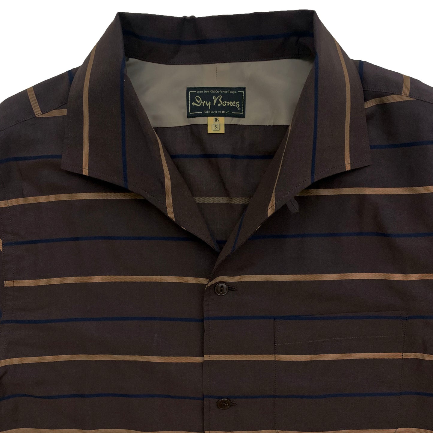 S/S Border Italian Collar Shirt