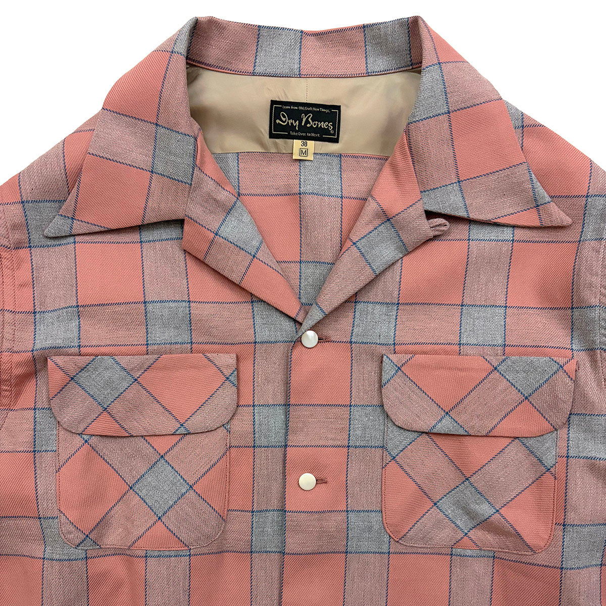 Windowpane Check 2 Flap Open Shirt