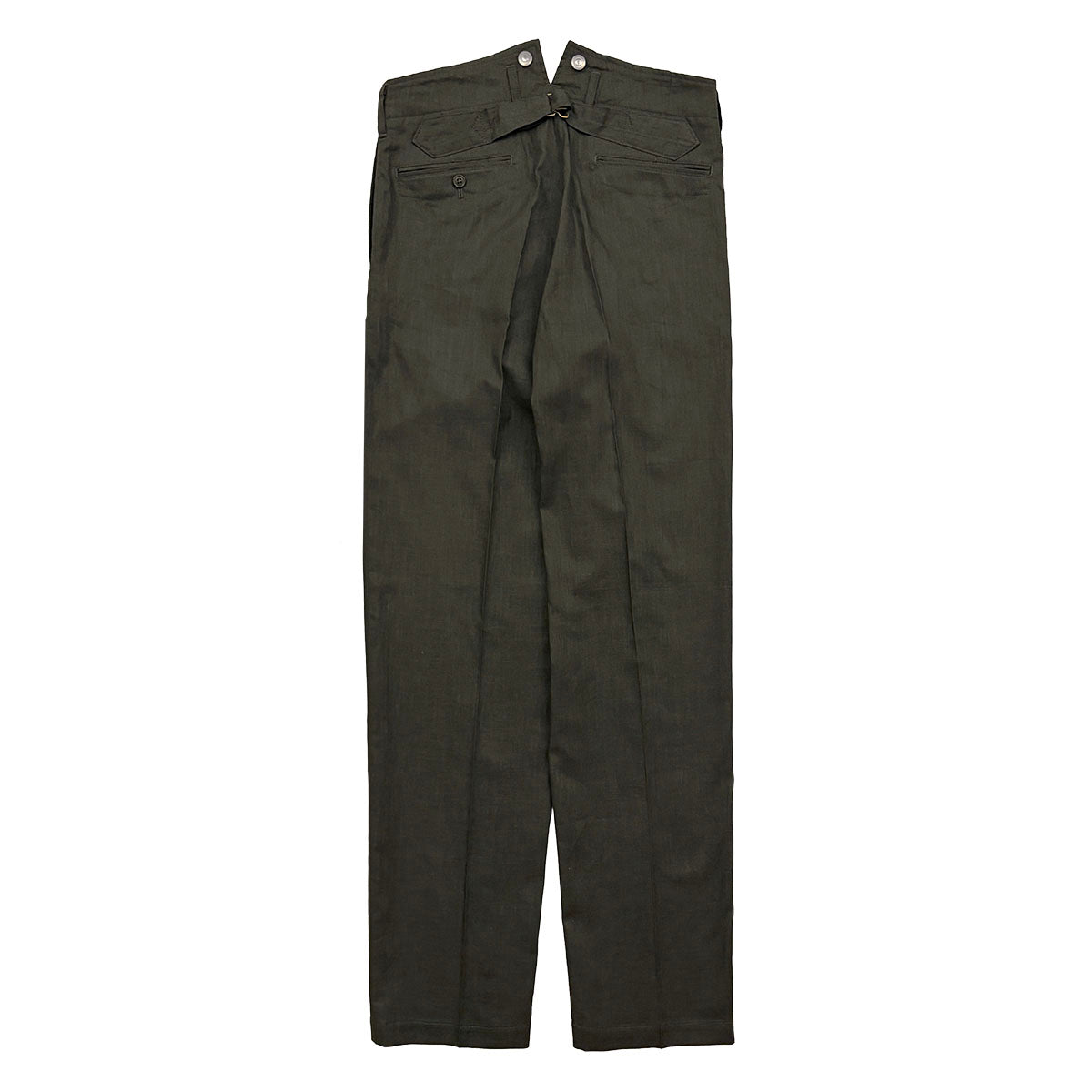 High Back Linen Work Trousers