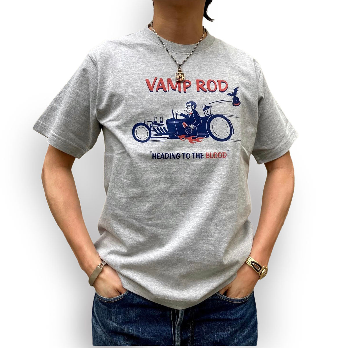 プリントTシャツ “VAMP ROD”/ DRY BONES【ドライボーンズ】 – Dry