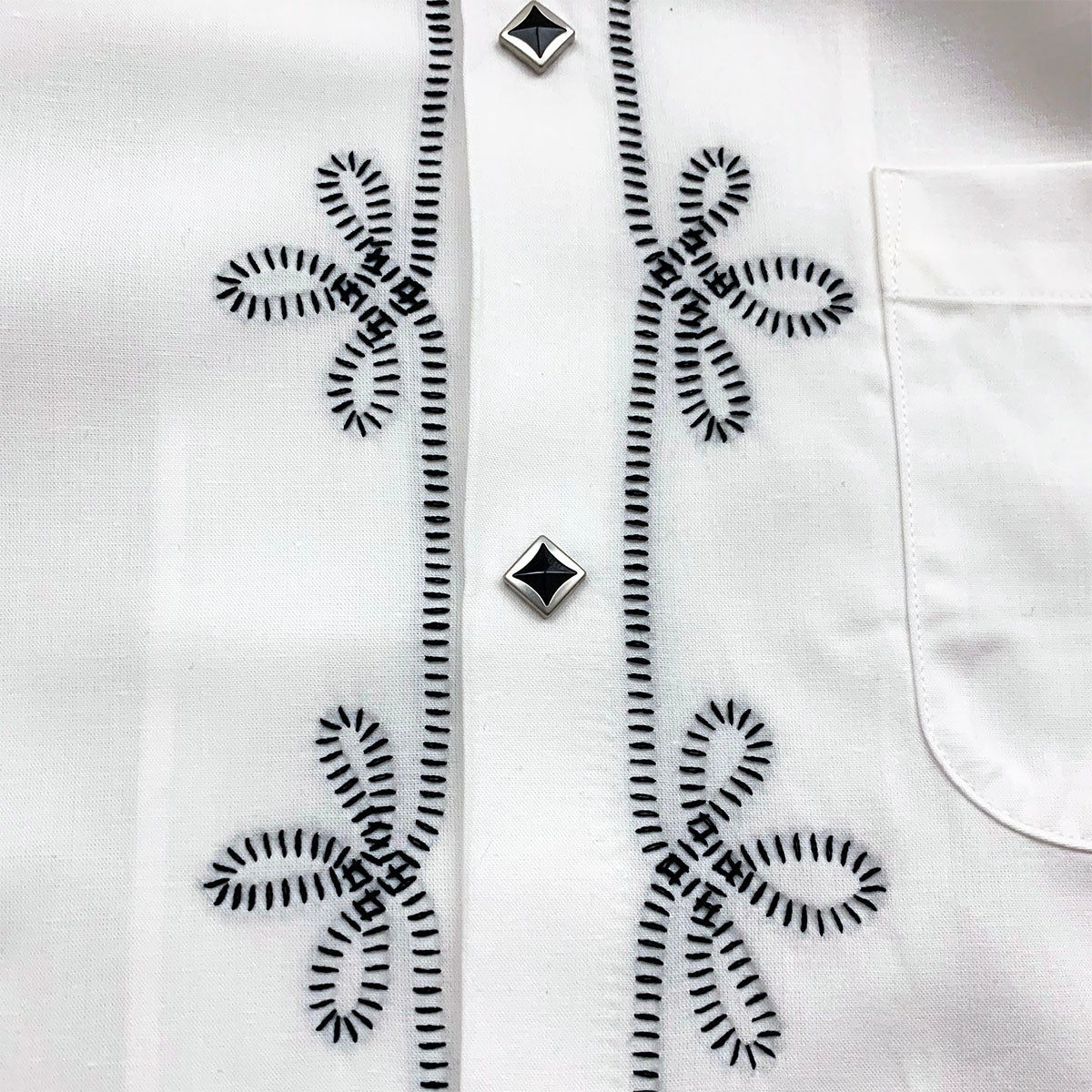 Waiting for production to increase: Embroidered Open Shirt “WESTERN”