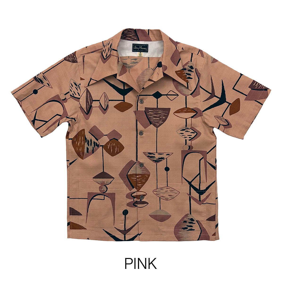 Print 2Pocket Open Shirt “MOBILE”