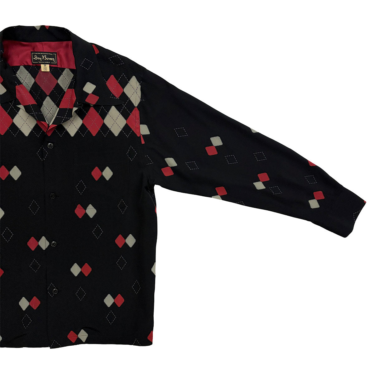 Border Argyle Open Shirt