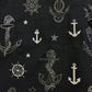 Print 2tone Italian Collar Shirt “ANCHOR”