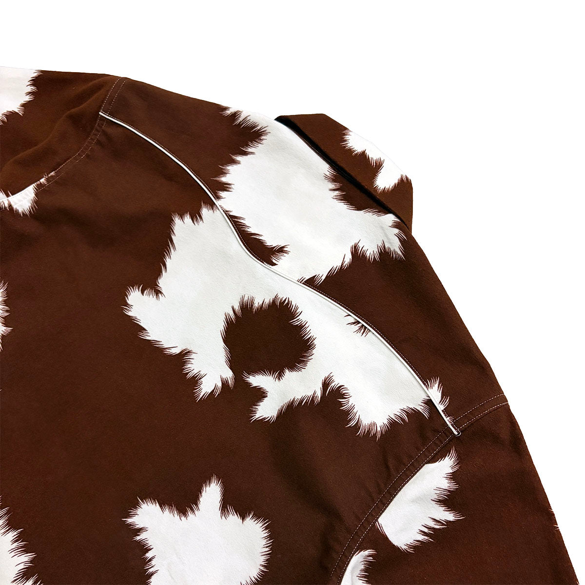 Print Flannel Western Open Shirt“HOLSTEIN”