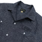 S/S Chambray Open Work Shirt