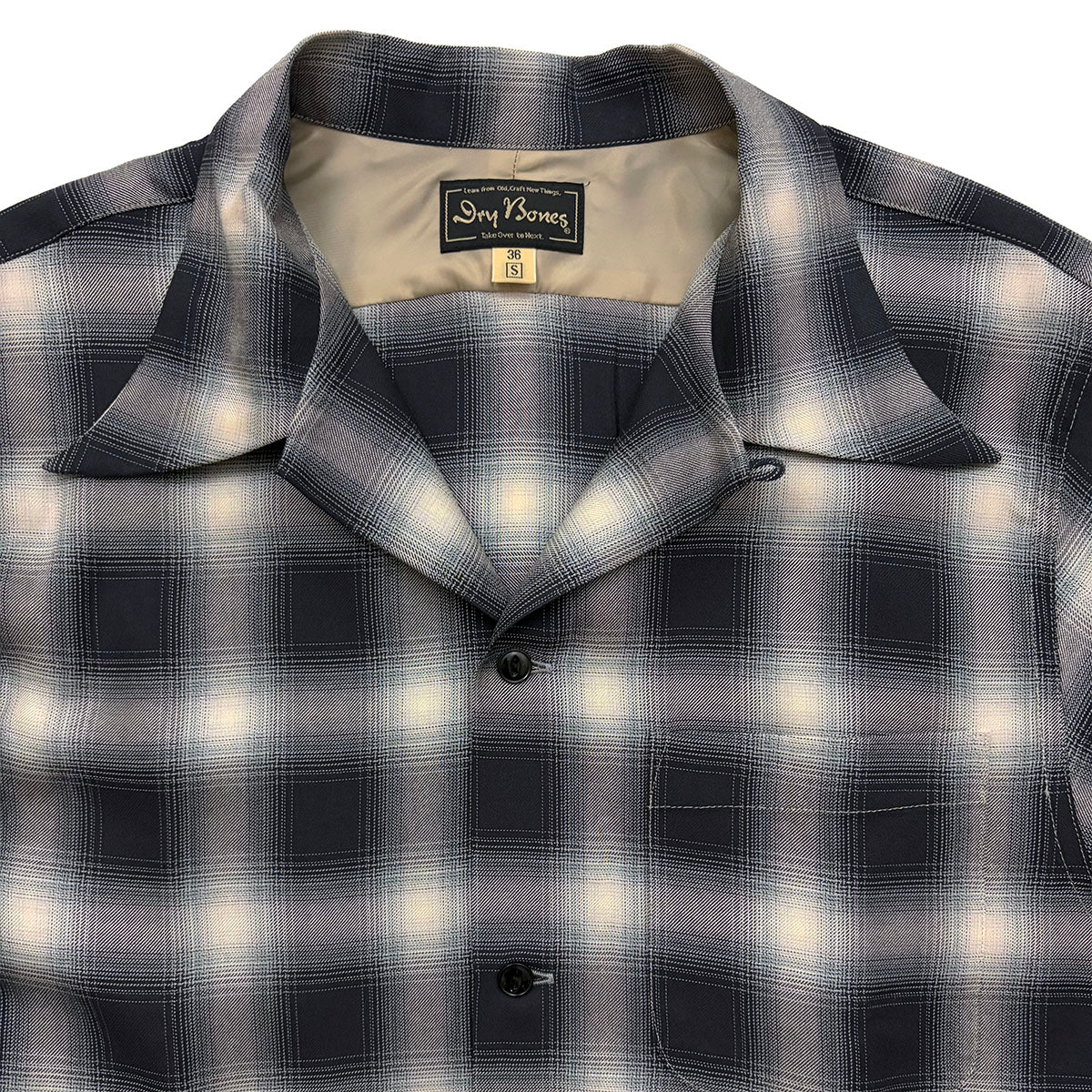 Ombre Check Open Shirt