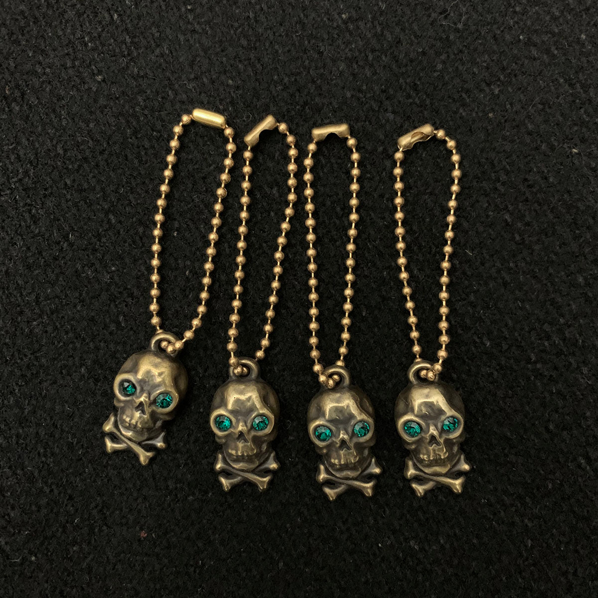 Brass Skull Charm