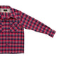 Cotton Viyella 2 Flap Work Open Shirt