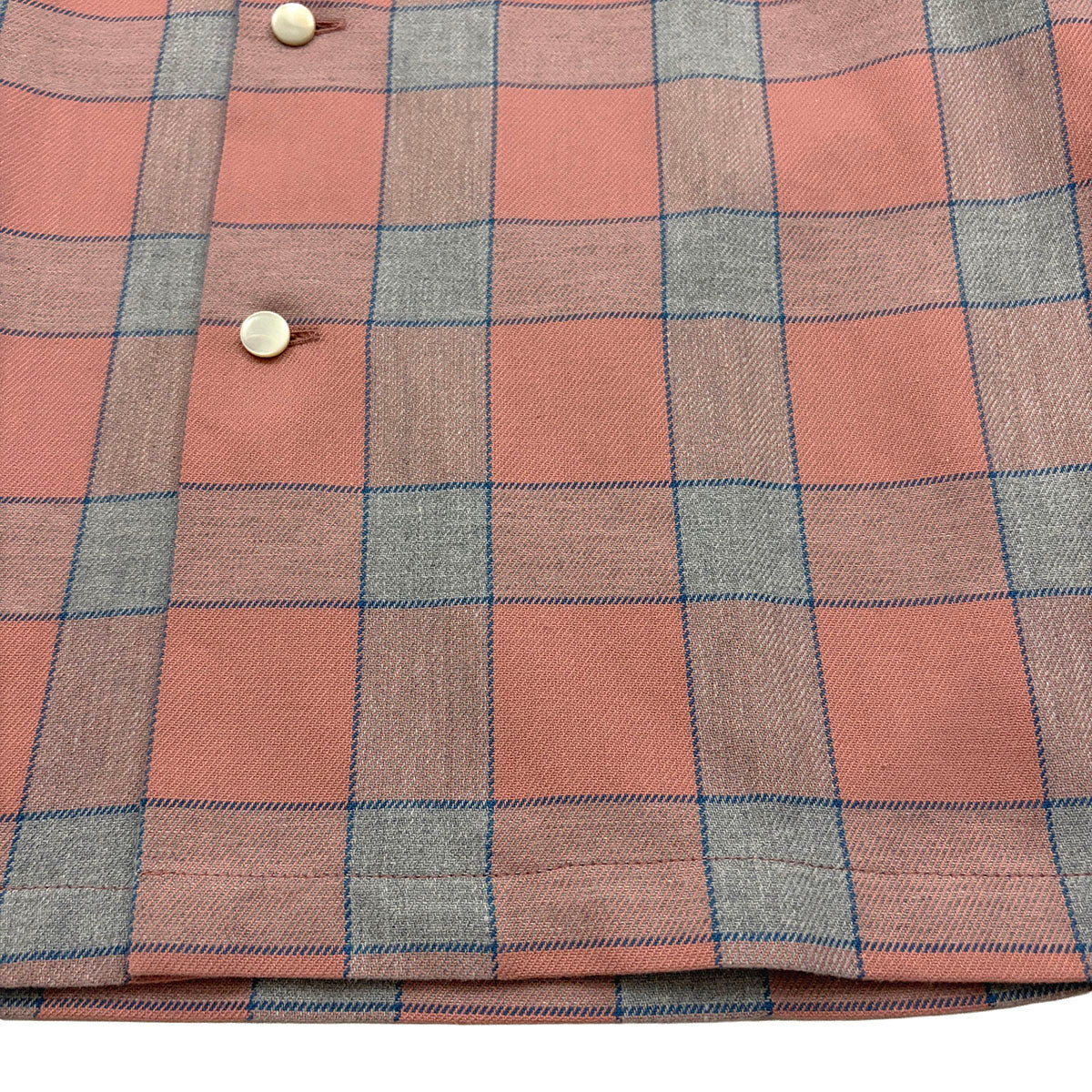 Windowpane Check 2 Flap Open Shirt