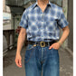 S/S Ombre Check Work Shirt