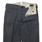 High Back Black Chambray Work Trousers 