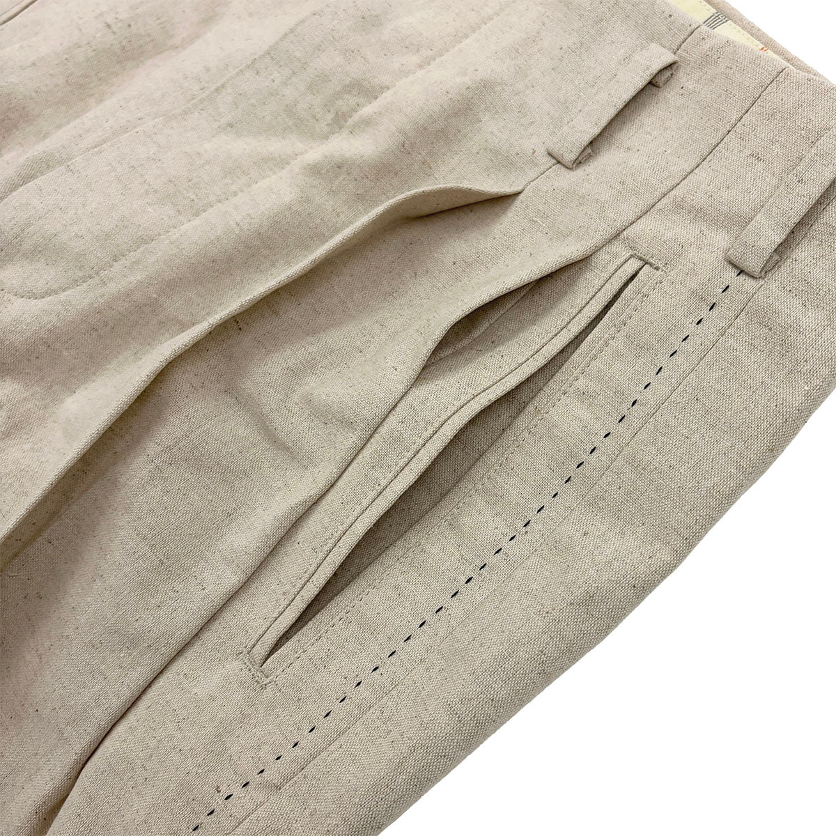 Hand Stitched Two Tuck Trousers