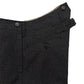 High Back Black Chambray Work Trousers 