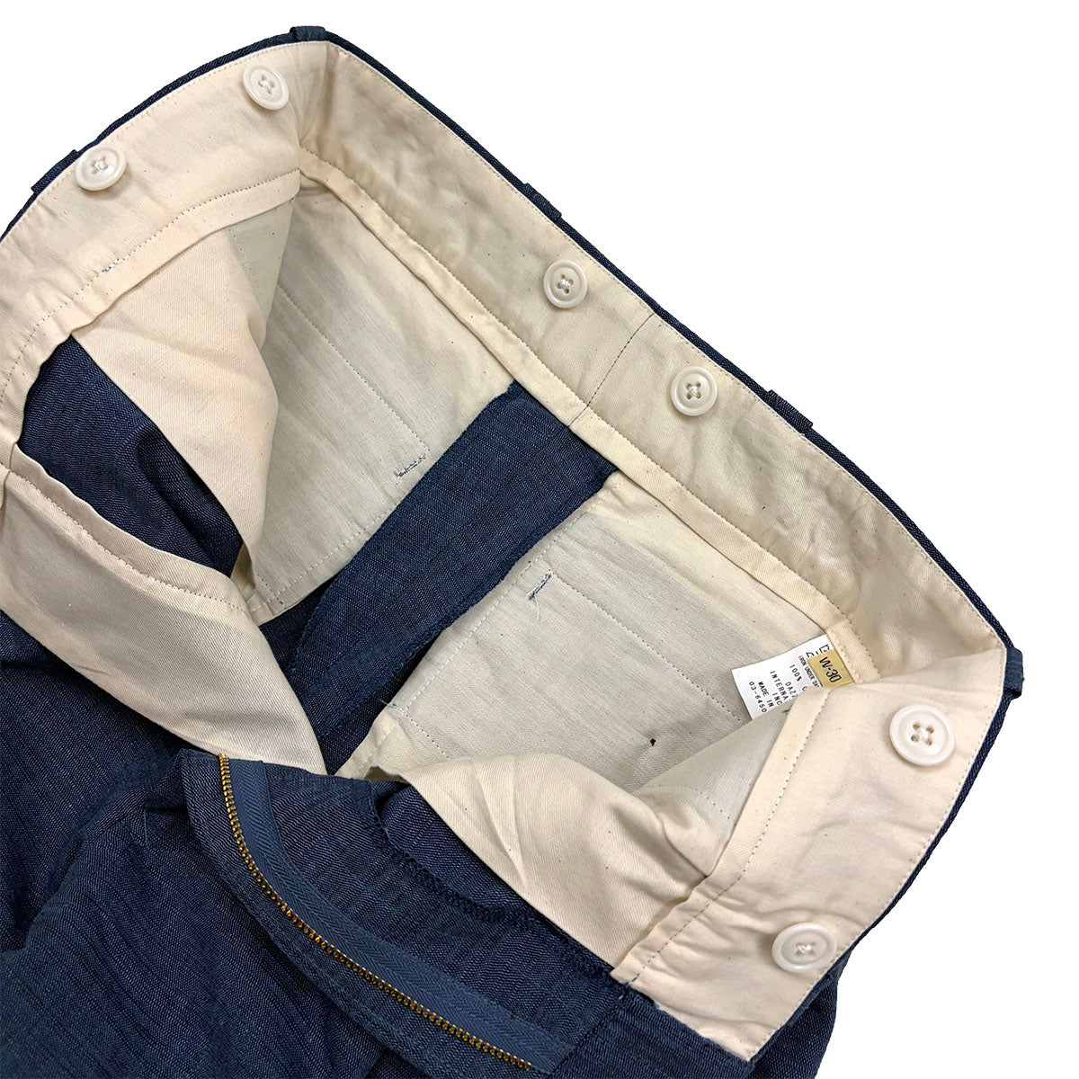 Cotton Chambray 2Tuck Work Trousers