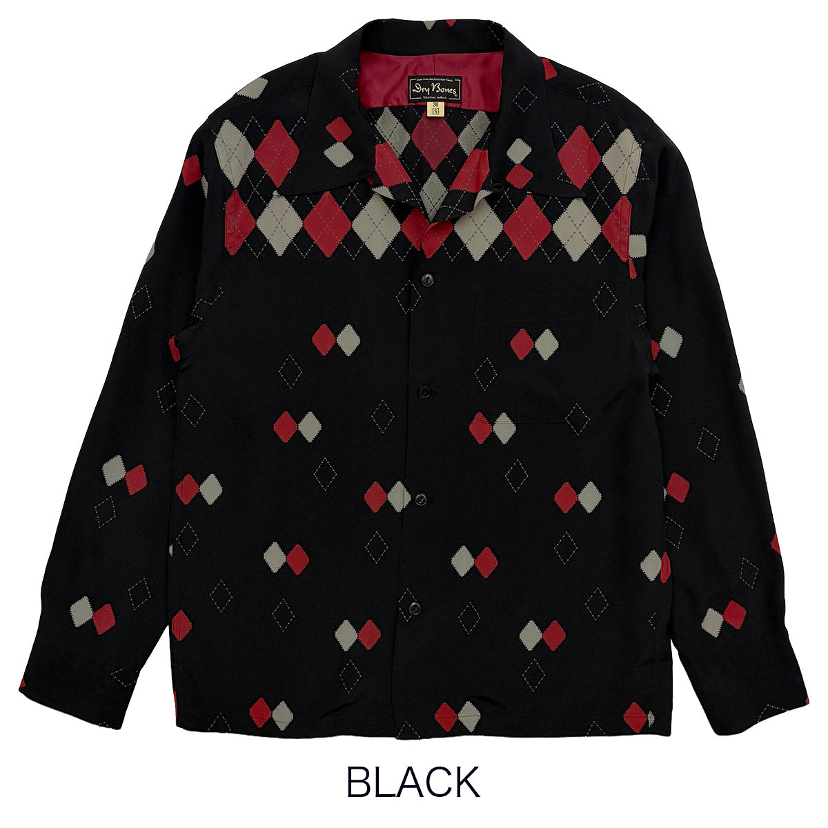 Border Argyle Open Shirt
