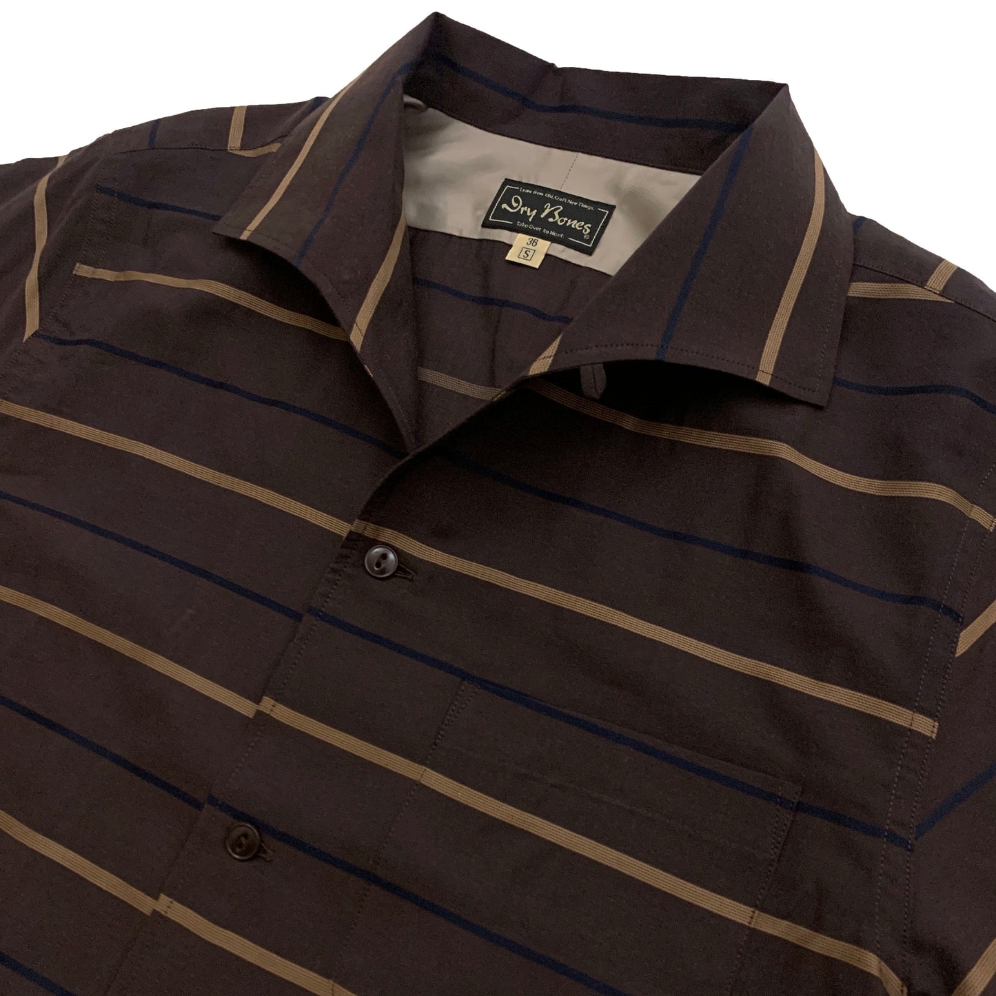 S/S Border Italian Collar Shirt