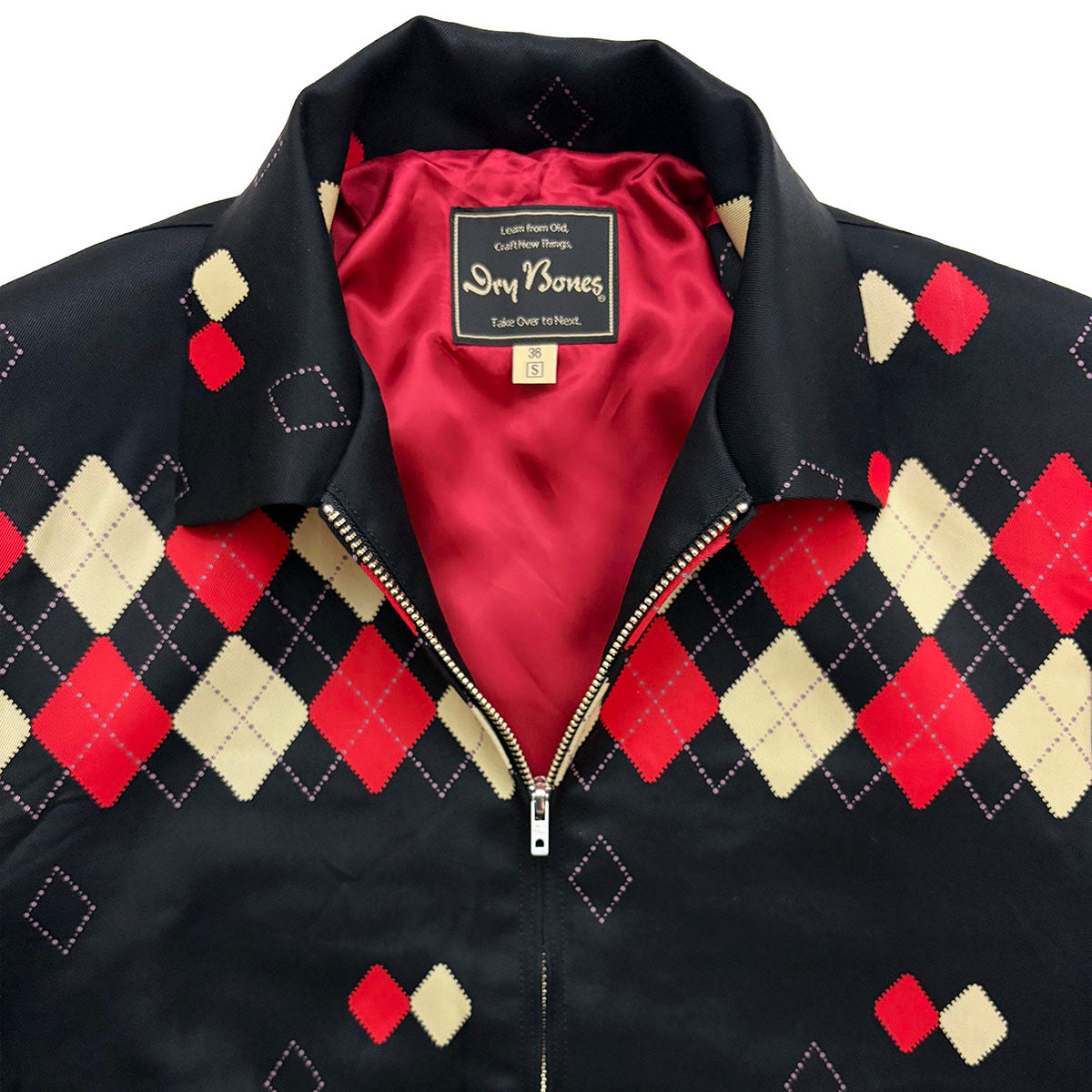 Border Argyle Gabardine Jacket – Dry Bones Online Shop