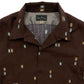 Long Sleeve Print Open Shirt “DOTTING ARGYLE”