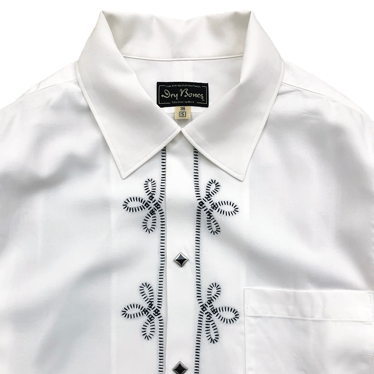 Waiting for production to increase: Embroidered Open Shirt “WESTERN”