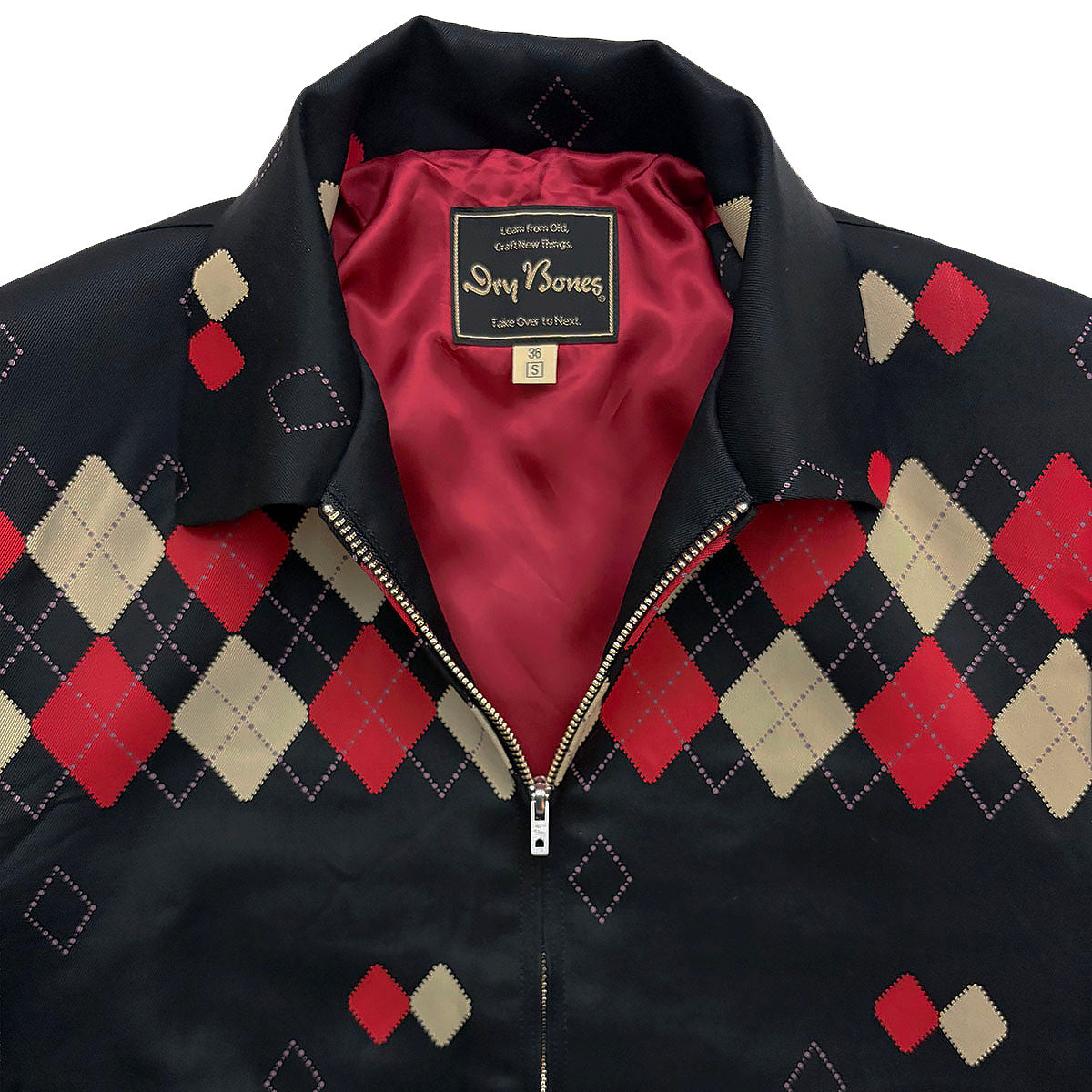 Border Argyle Gabardine Jacket – Dry Bones Online Shop