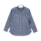 Irregular Pocket Chambray Work Shirt