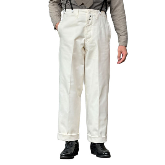 Cotton Satin High Back Work Trousers