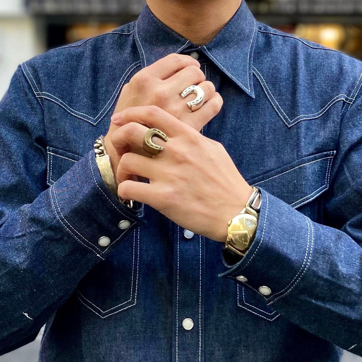 Brass Horse Shoe Ring – Dry Bones Online Shop