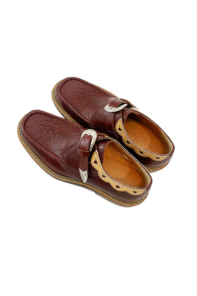 Western Moccs Monk Strap Shoes