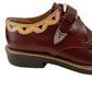 Western Moccs Monk Strap Shoes