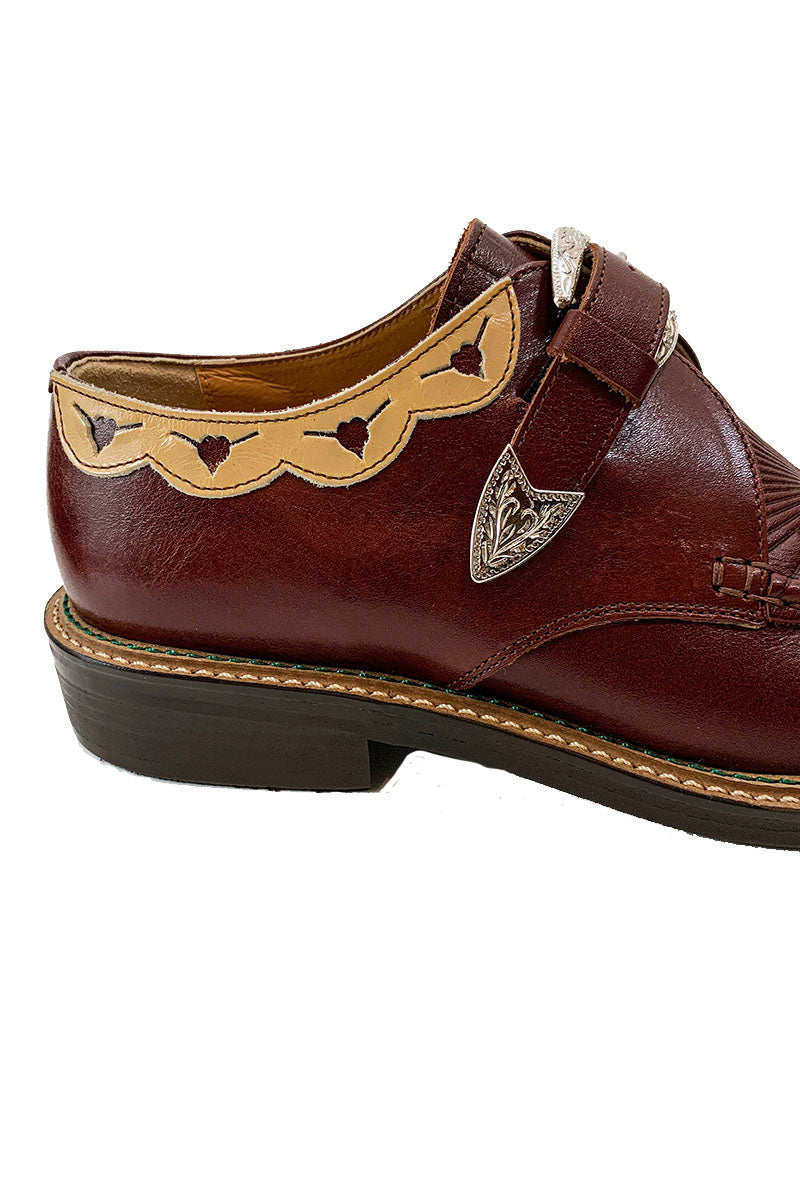 Western Moccs Monk Strap Shoes