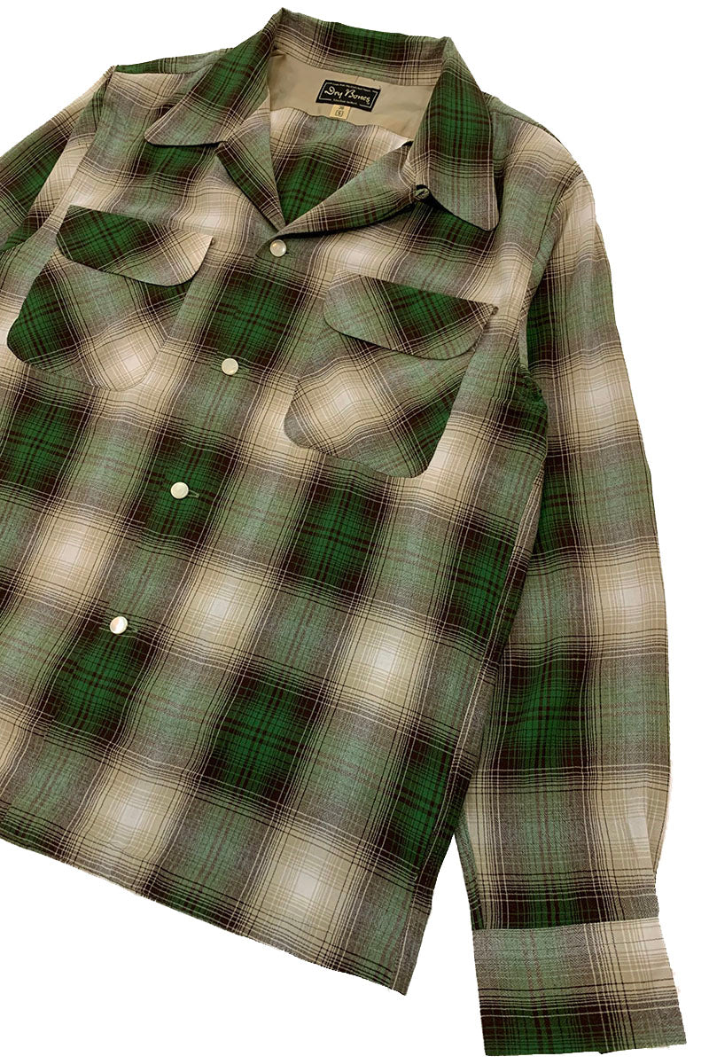 Ombre Check 2 Flap Open Shirt