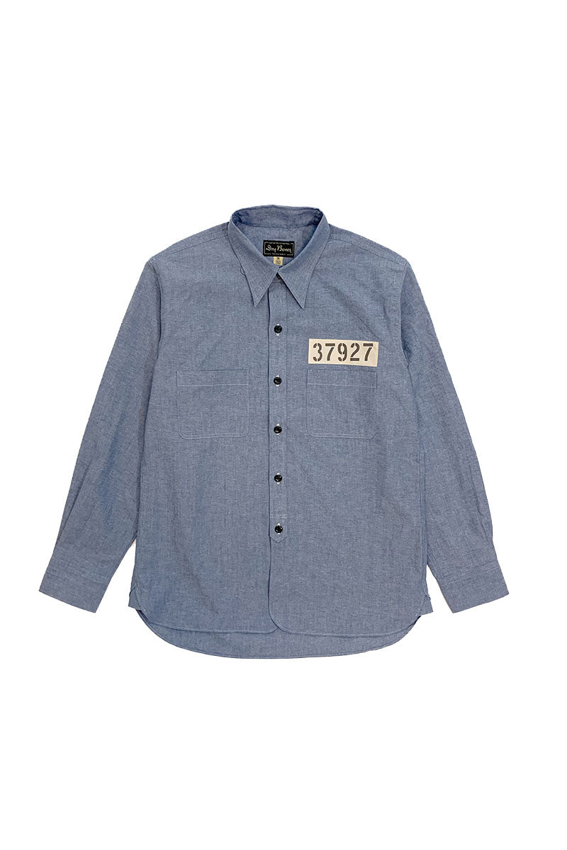 Waiting for increased production: Hickory Stripe Work Shirt "ANDY"