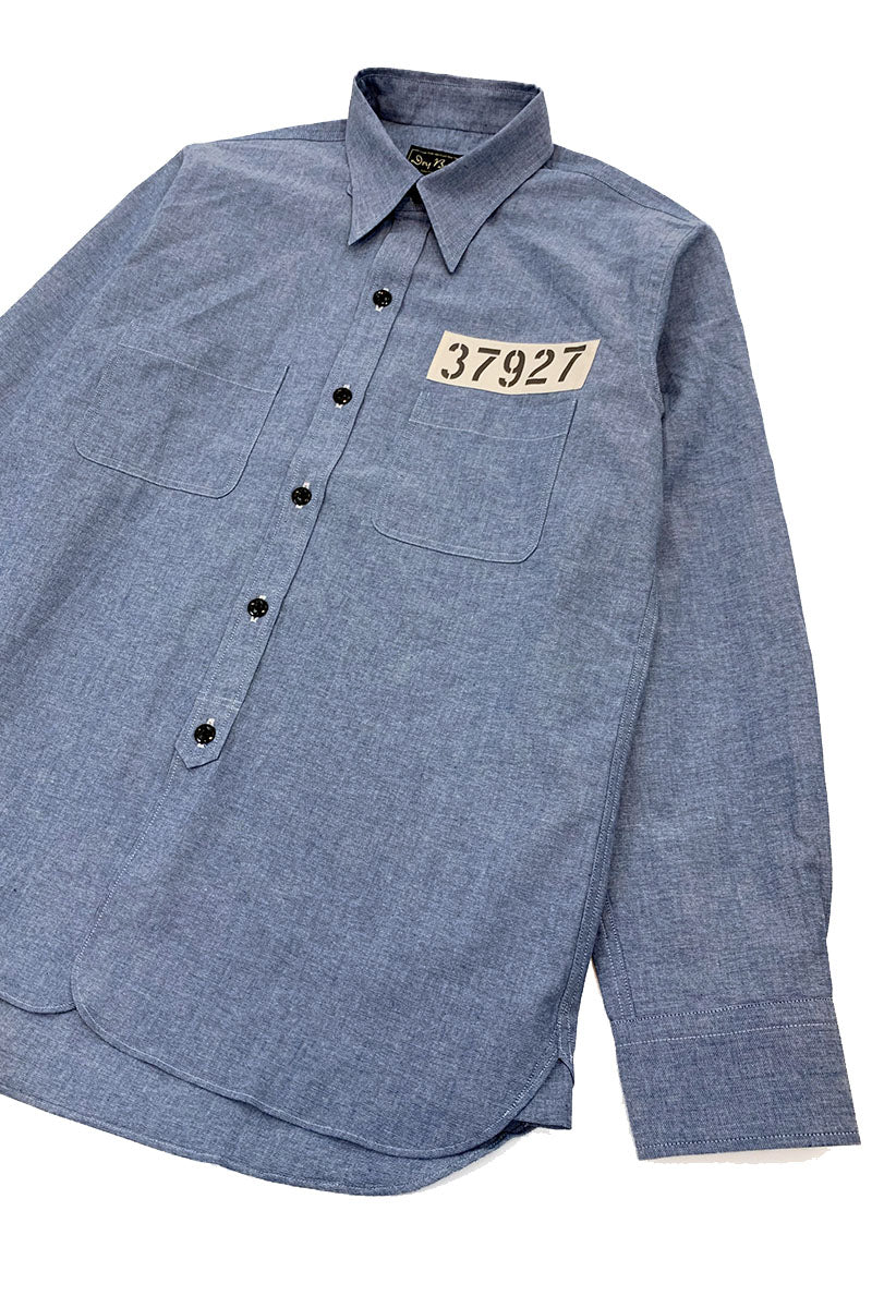 Waiting for increased production: Hickory Stripe Work Shirt "ANDY"