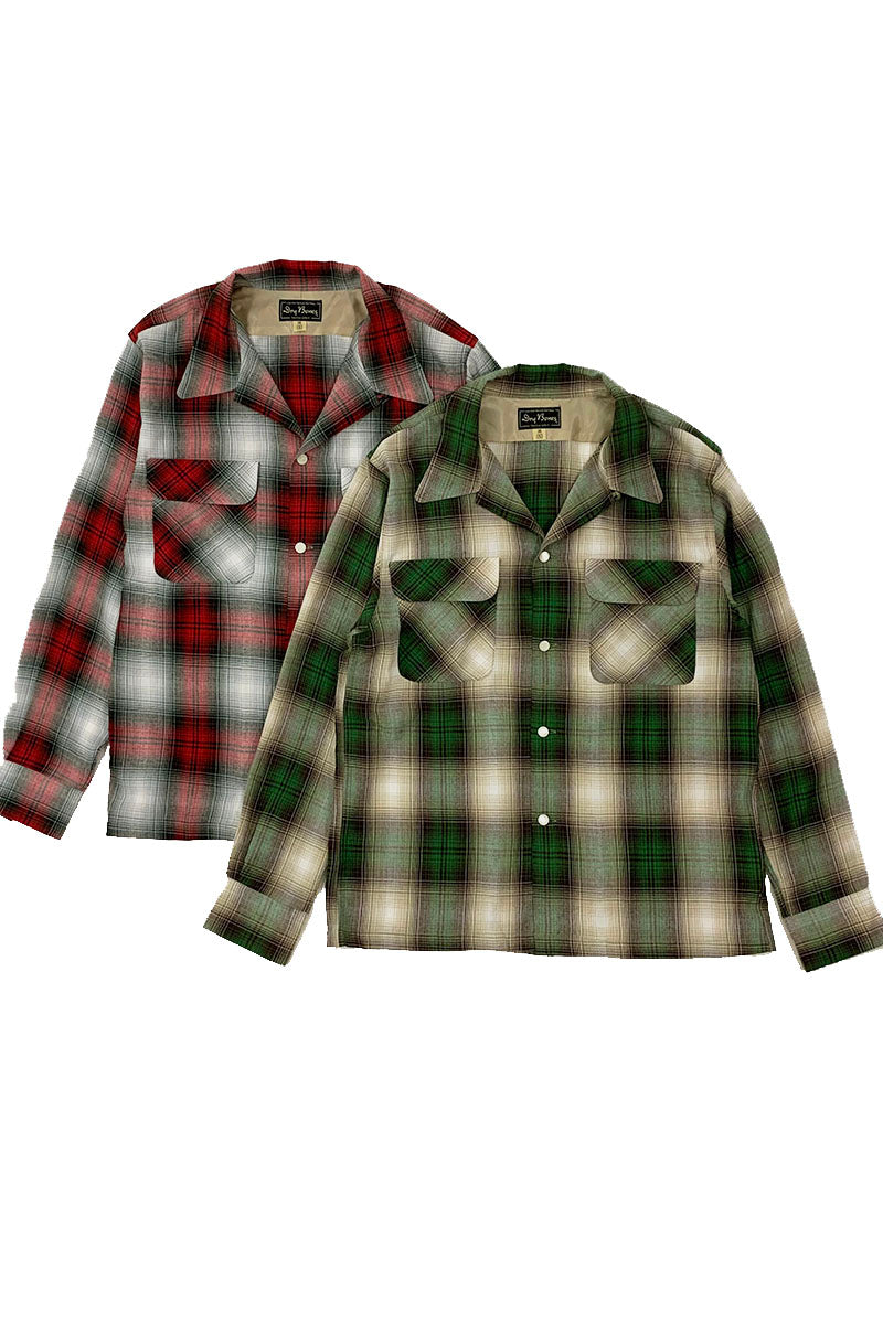 Ombre Check 2 Flap Open Shirt