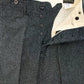 High Back Black Chambray Work Trousers