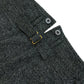 High Back Black Chambray Work Trousers