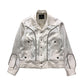 Western Plain Style Satin Jacket