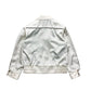 Western Plain Style Satin Jacket