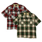 S/S Ombre Check Open Shirt