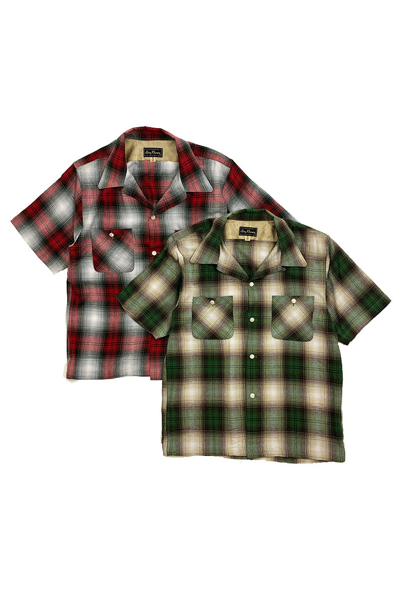 S/S Ombre Check Open Shirt