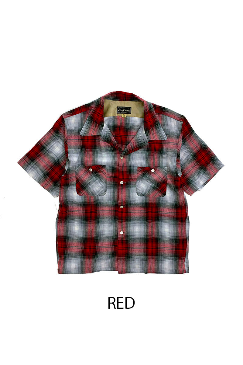 S/S Ombre Check Open Shirt