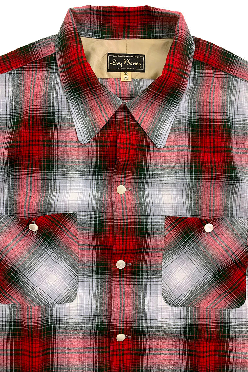 S/S Ombre Check Open Shirt