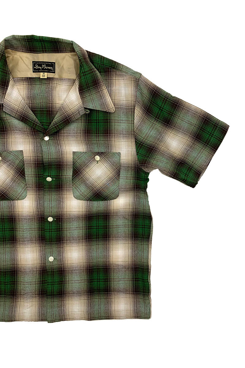 S/S Ombre Check Open Shirt