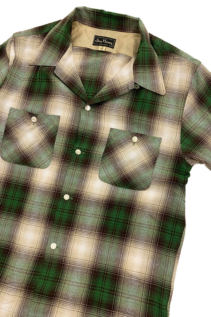 S/S Ombre Check Open Shirt