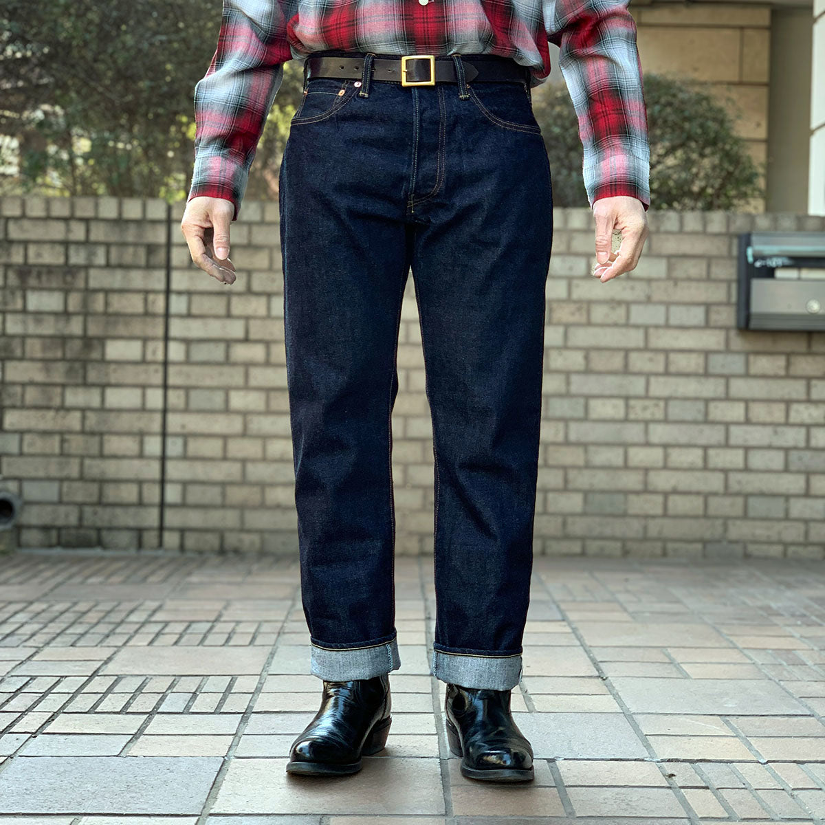 Jean Engineering Denim Pants "Regular Fit Model"