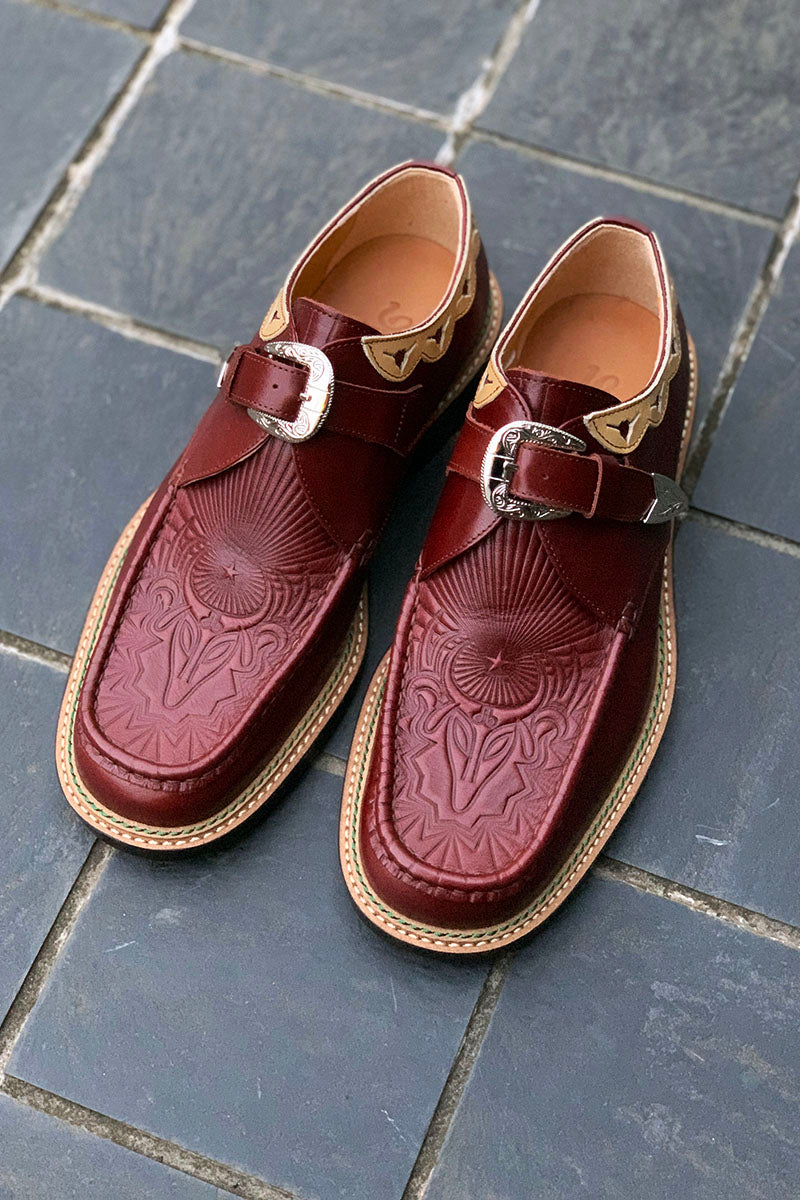 Western Moccs Monk Strap Shoes