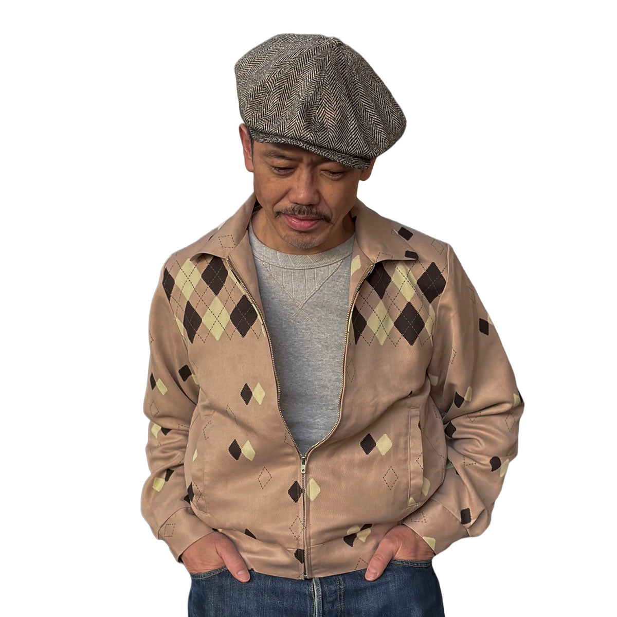 Wool Herringbone Casquette