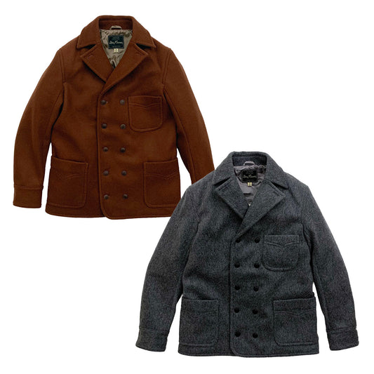 Double Breast Wool Flannel Work Jacket “YOUNG VITO”