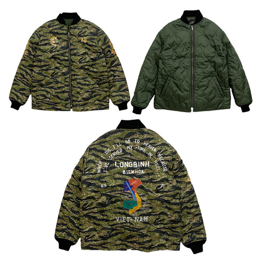 Embroidered Reversible Quilted Jacket